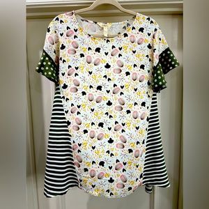 Matilda Jane floral and stripe top